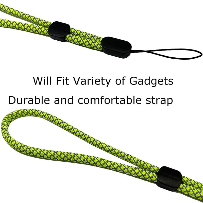 Reflective Nylon Wrist Lanyard Keychain Sports Adjustable Hand Strap Lanyards For Key Flashlight Water Cup Usb Camera Cell Phone