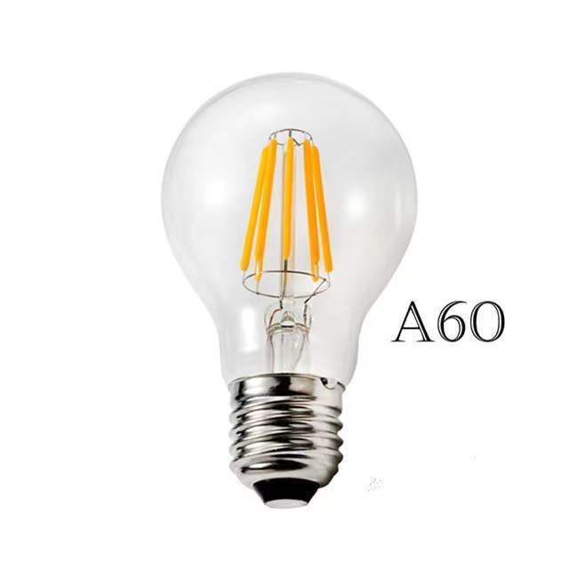 LED filament bulb A60 12V 24V Dimmable 4W 6W 8W ampoule 24volt e27 led