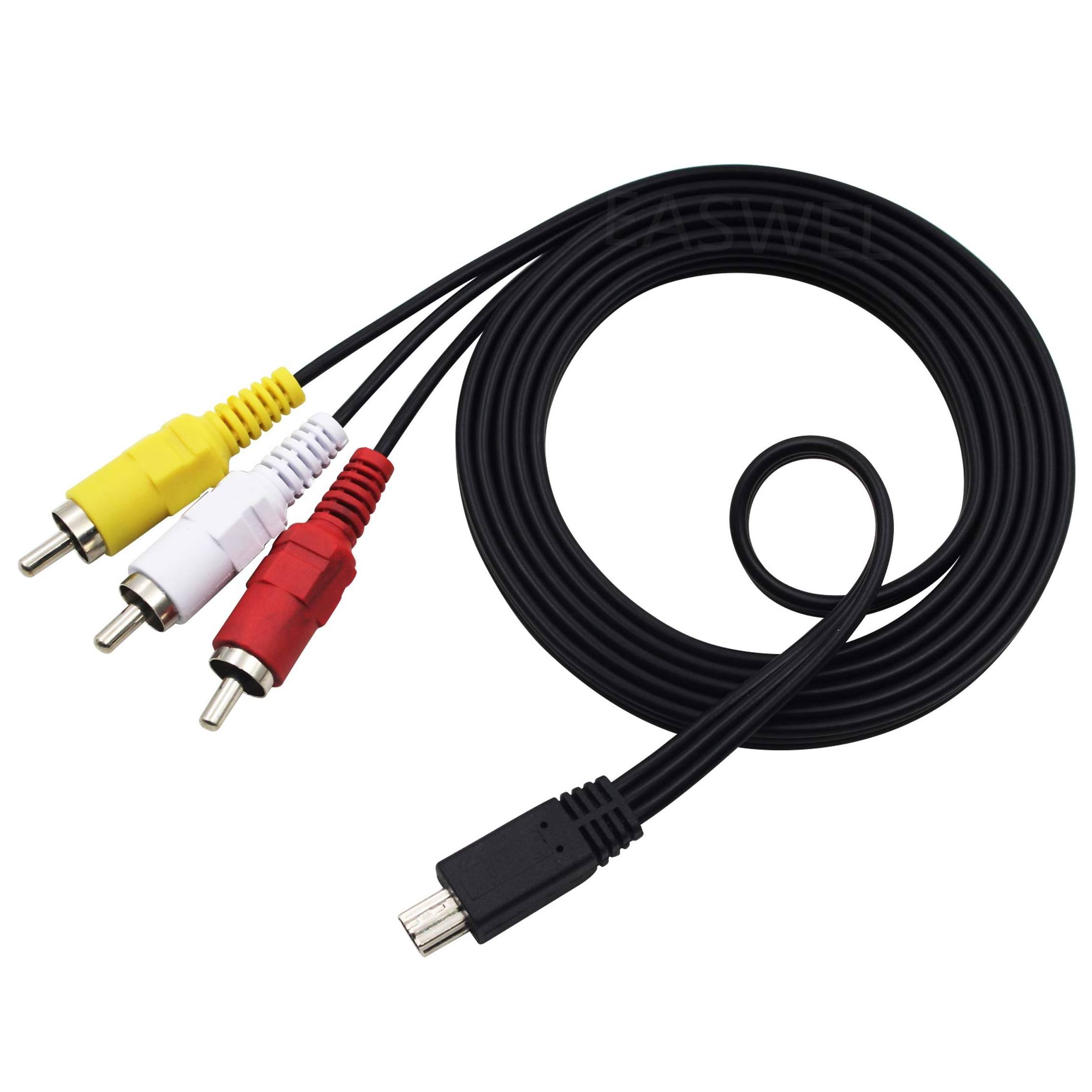 Mini USB To 3 RCA AV Audio Video Cable for Digital Camera