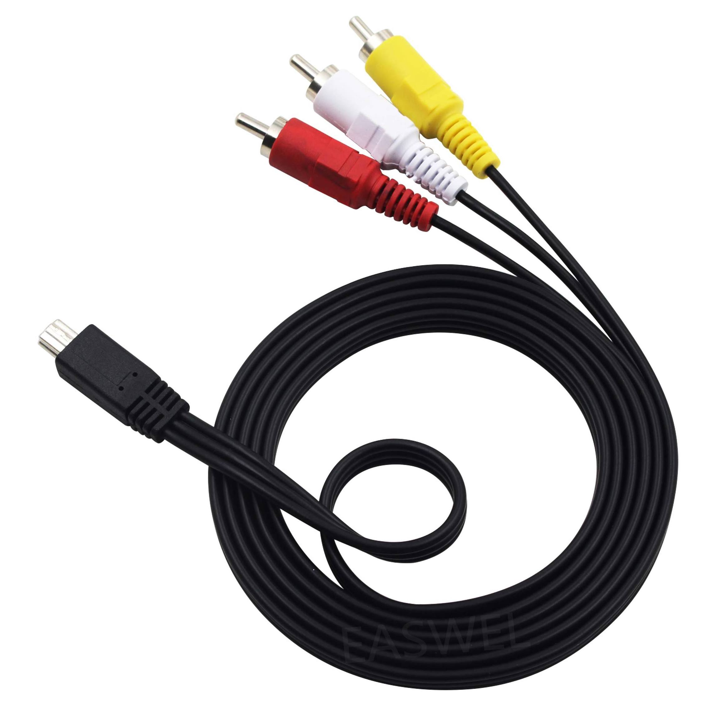 Mini USB To 3 RCA AV Audio Video Cable for Digital Camera