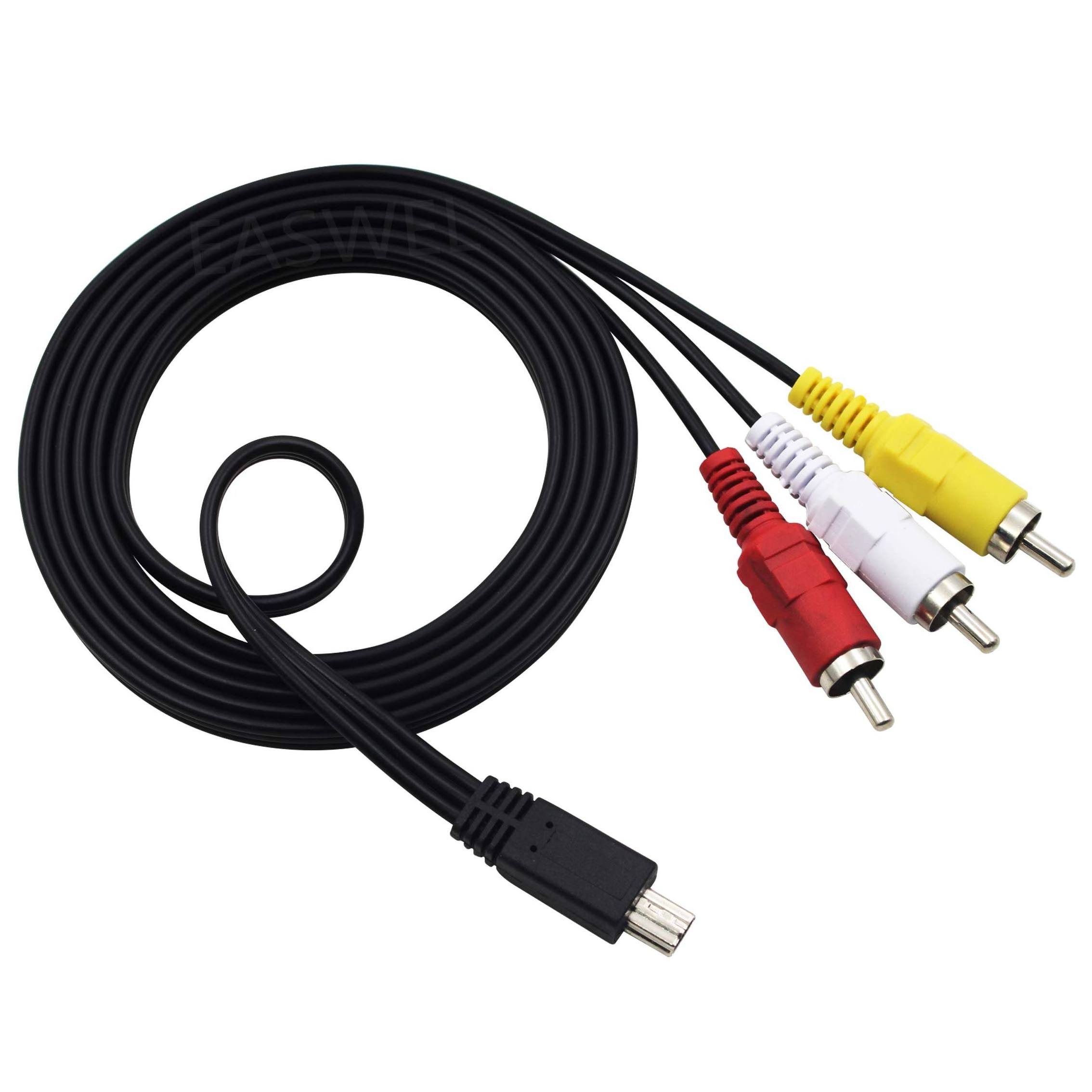 Mini USB To 3 RCA AV Audio Video Cable for Digital Camera