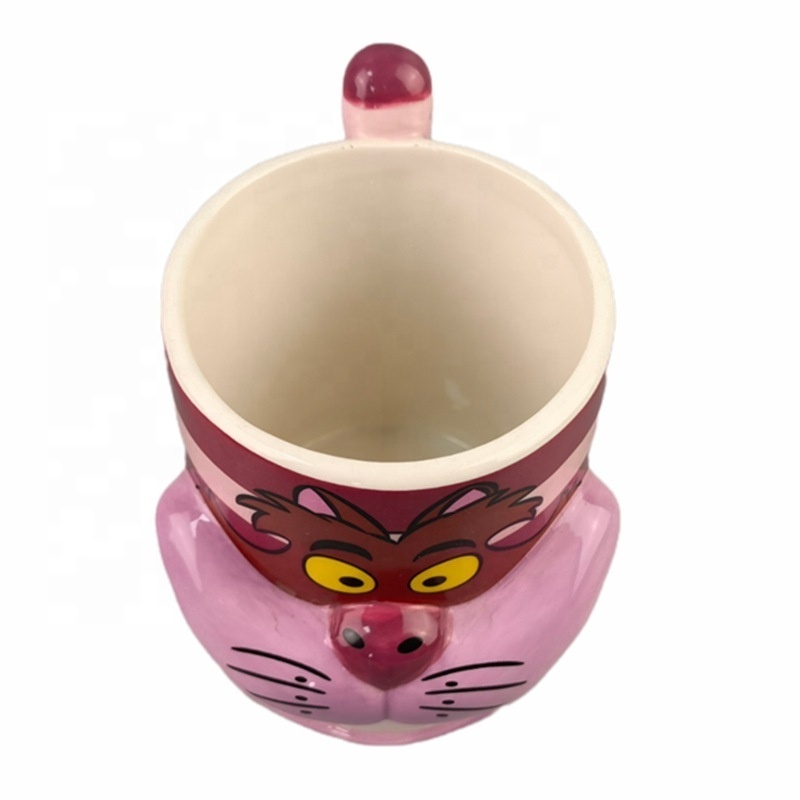 Cute Cat 3D Mug Alice Cheshire Cat  Ceramic Coffee Cup Kids Milk Water Drinking Coffee Mug