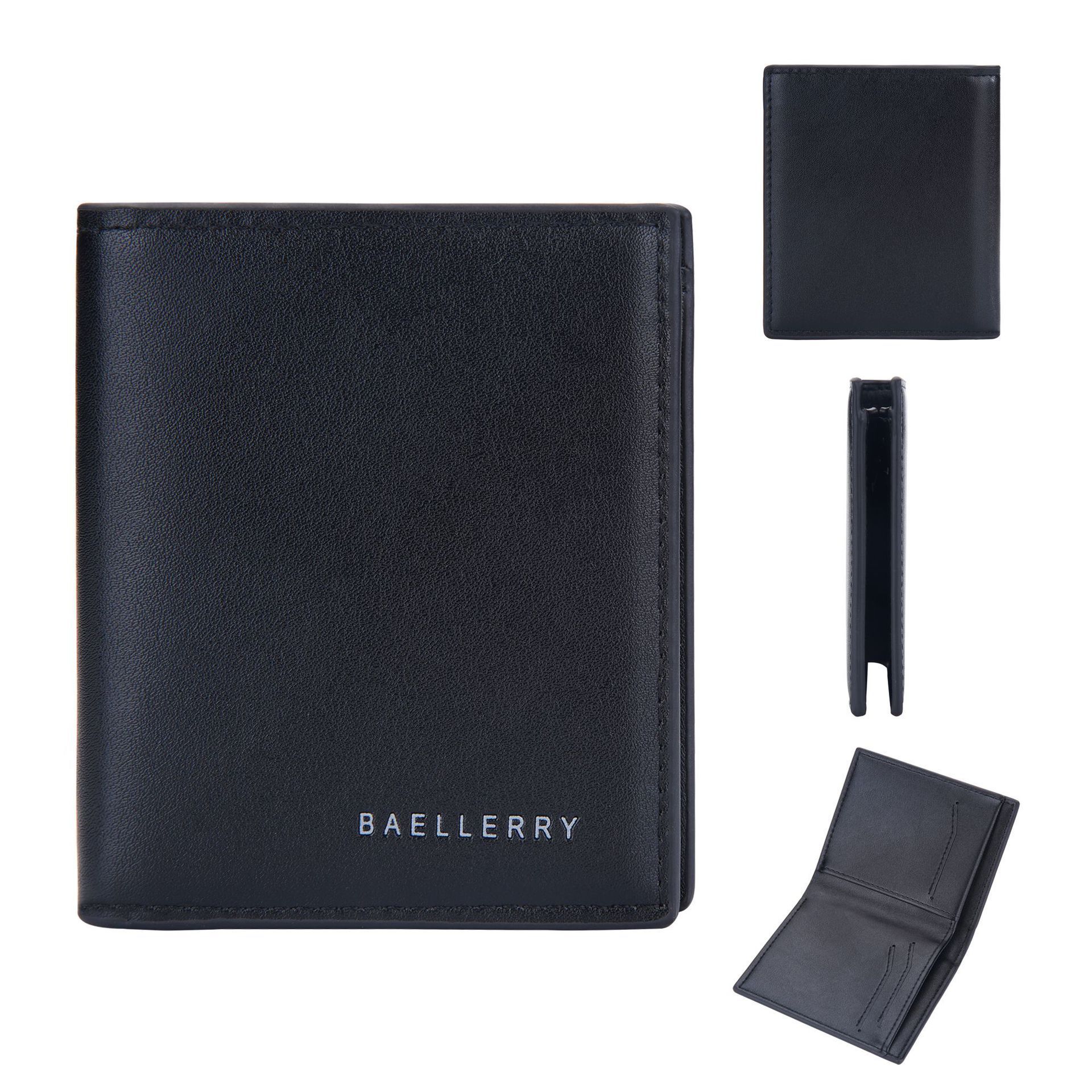 Baellery Men Wallets New Short Slim Card Holders Male Purses Luxury Top Quality Simple Small Men's Wallet