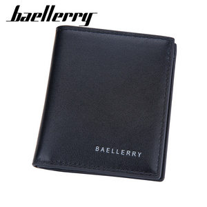 Baellery Men Wallets New Short Slim Card Holders Male Purses Luxury Top Quality Simple Small Men's Wallet