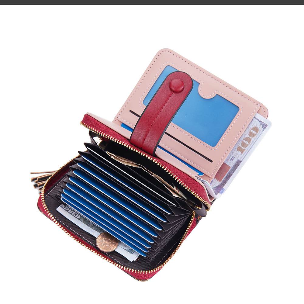 Baellery New Short Women Wallets Luxury Card Holder Coin Pocket Brand Female Purses High Quality Zipper Women's Wallet