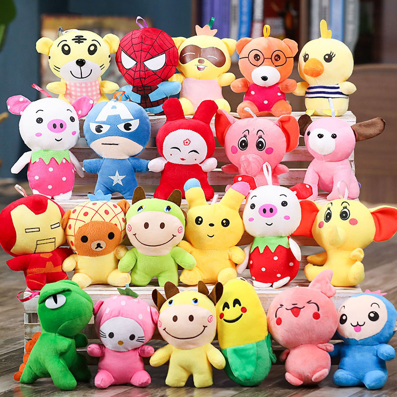 Factory Promotion Cheap 16-22cm crane machine Plush Toy vending claw machine Toys skin Animal Plush Stuffed Toy