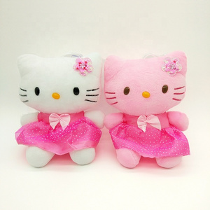 Wholesale Wedding Dress Kitty Cat Plush Toy Soft Cartoon Animal Stuffed Plush Toy for Kids crane machine plush toys