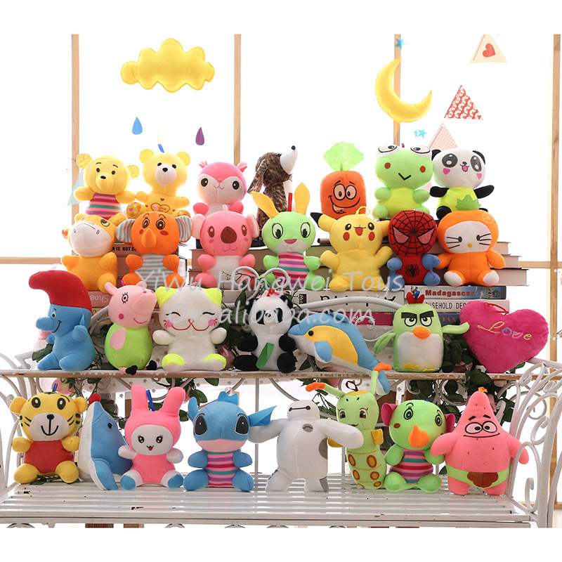 Factory Promotion Cheap 16-22cm crane machine Plush Toy vending claw machine Toys skin Animal Plush Stuffed Toy