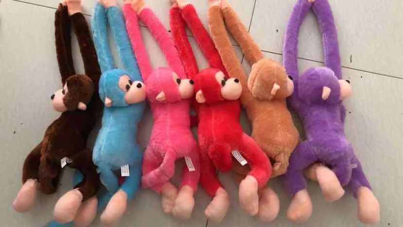 Factory Wholesale 60-105cm Long Arms Legs Monkey Plush Toys hanging monkey with music Stuffed plush toys simulate Monkey