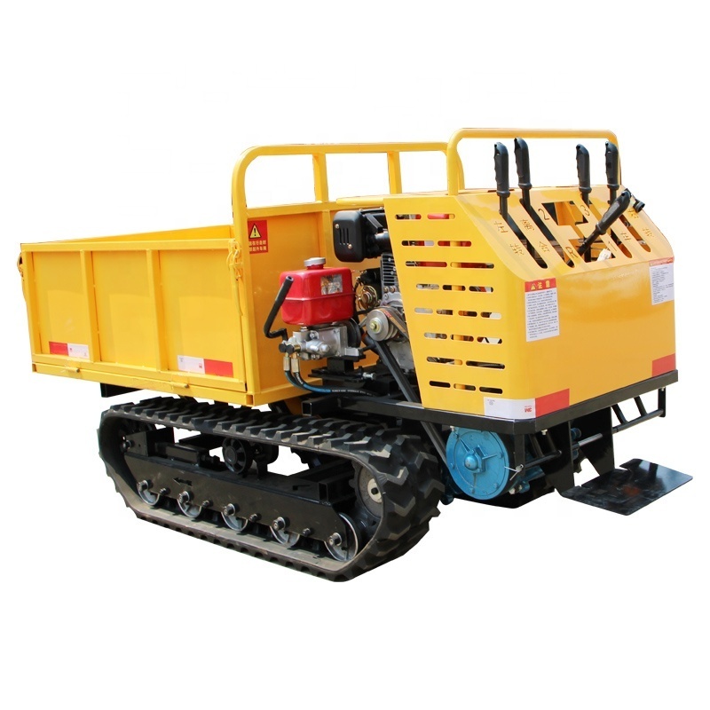 Farms And Construction Works 1.5 T Mini Crawler Dumper Spare Parts New Conditions crawler dumper truck