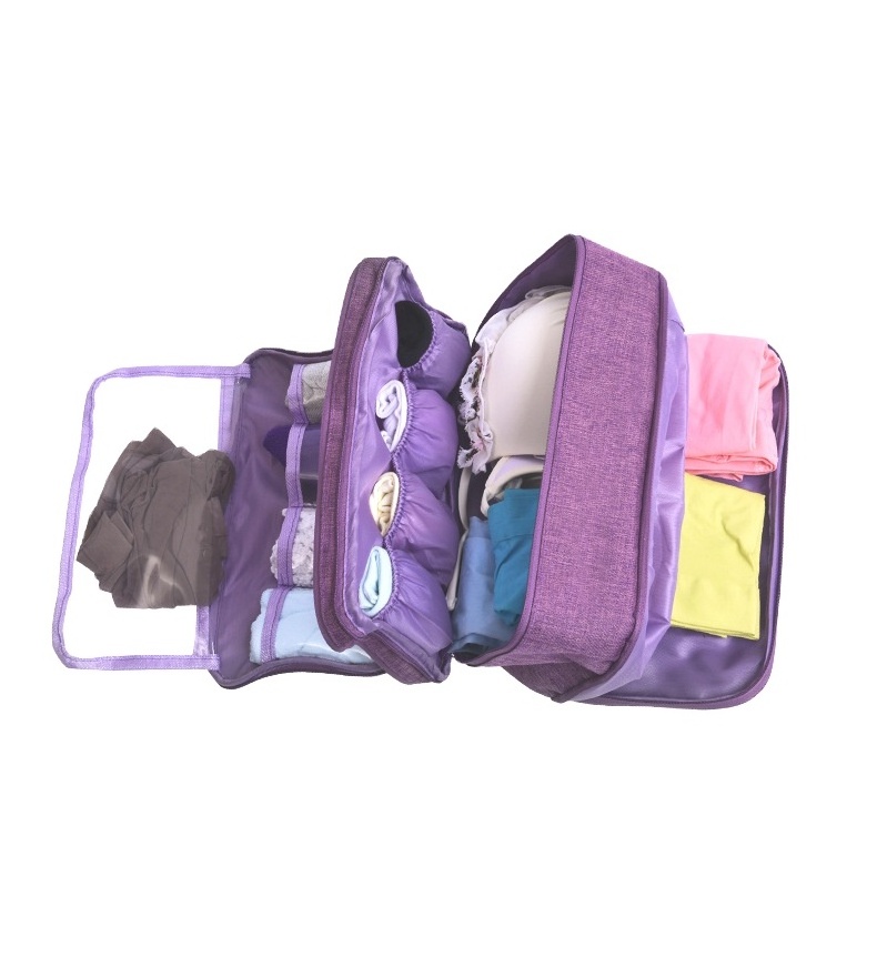 2024 Waterproof travel storage bag Organizers Lingerie Underwear Makeup Storage Bag