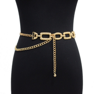 Women's Summer Belt Casual Punk Decoration Slim Metal Chain Waist Chain With Skirt