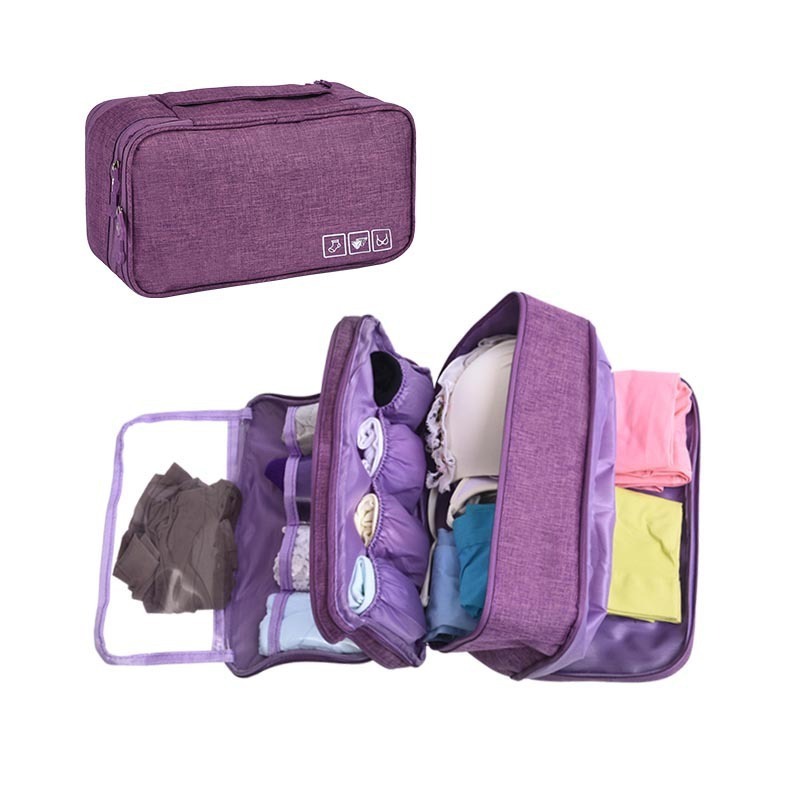 2024 Waterproof travel storage bag Organizers Lingerie Underwear Makeup Storage Bag