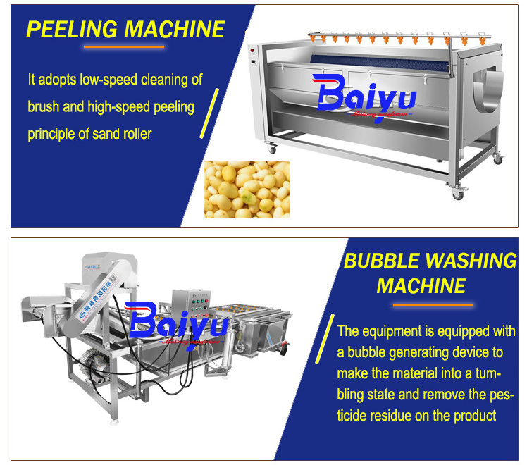 300kg 500kg 1000kg frozen potato chips making machine automatic frozen french fries production line french fry making machine