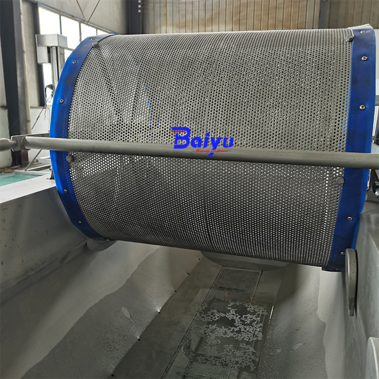 Baiyu Customizable Eddy Current Automatic High Pressure Fruit Vortex Washing Machine for Food Factory on Fruits Vegetables Corn