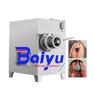 Baiyu Commercial Electric Meat Grinder for Manufacturing Plants Electric Meat Chopper and Sausage Stuffer Mincer Machine