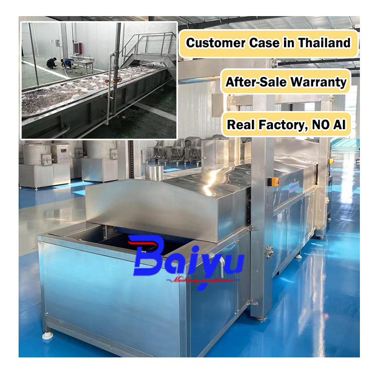 Baiyu CE 304 Electric Steam Fruit Vegetable Blanching Machine Mushroom Sea Cucumber Peach Green Beans Blanching Machine