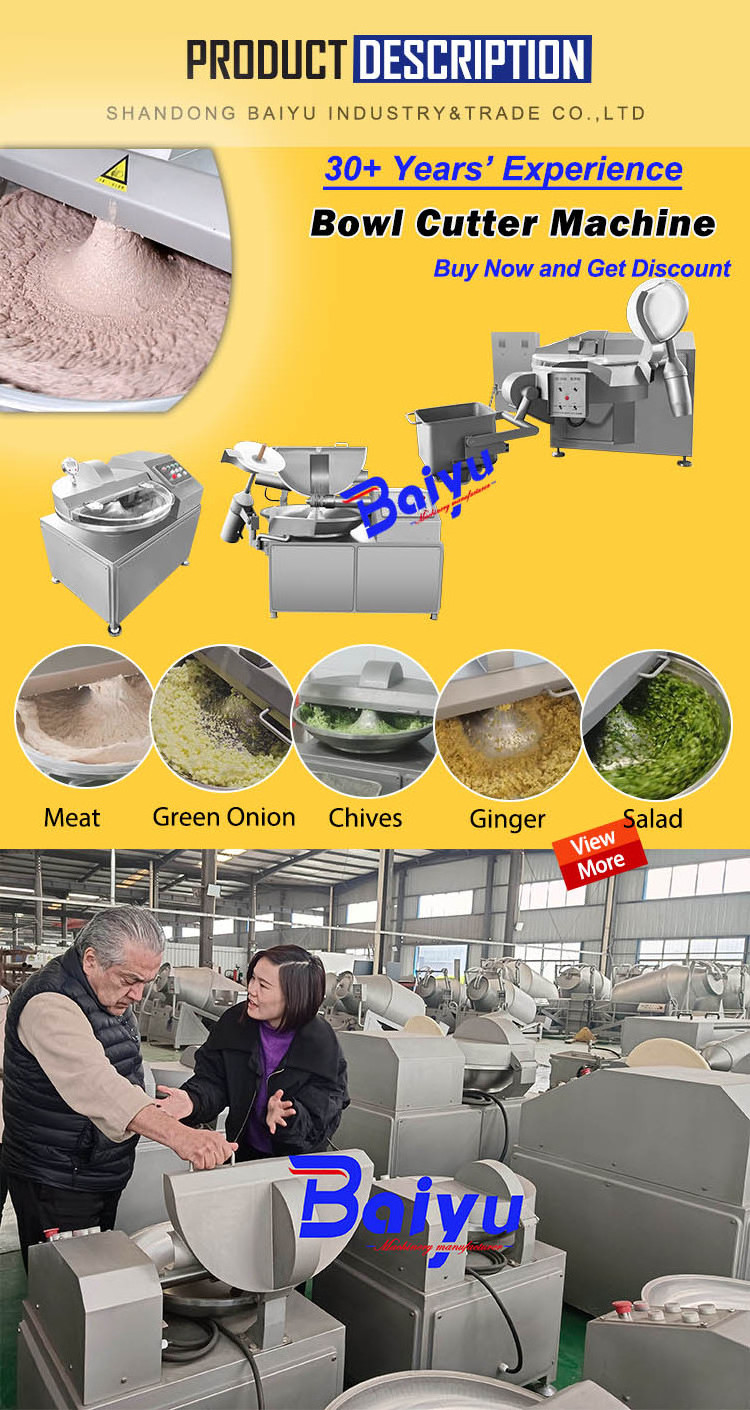 Baiyu Electric Meat Bowl Cutter for Cabbage Meat Peppers Garlic Onions Bowl Chopper Cutter for Kitchen Use