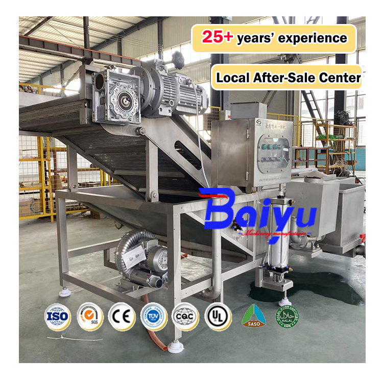 Spinach Vegetable Washing Processing Line Carrot Tomato Lettuce Parsley Fruits And Vegetables Bubble Cleaning Machines For sale