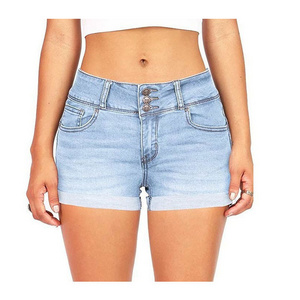 Personalized Casual High Waist Short Pants Design Fashion Brand Short Jeans Casual Skinny Women Sex Shorts Jeans