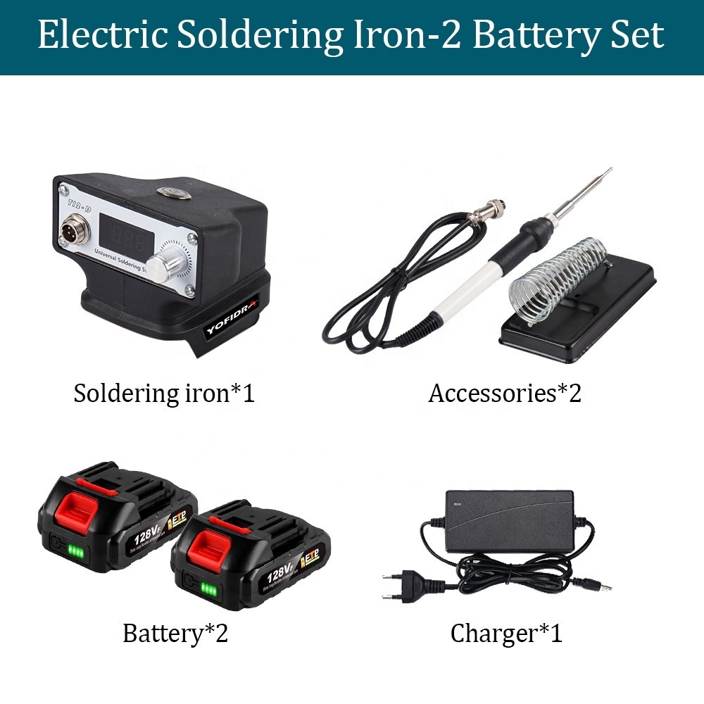 500W Cordless Electric Soldering Iron Portable Rechargeable Multifunction Household Welding Machine