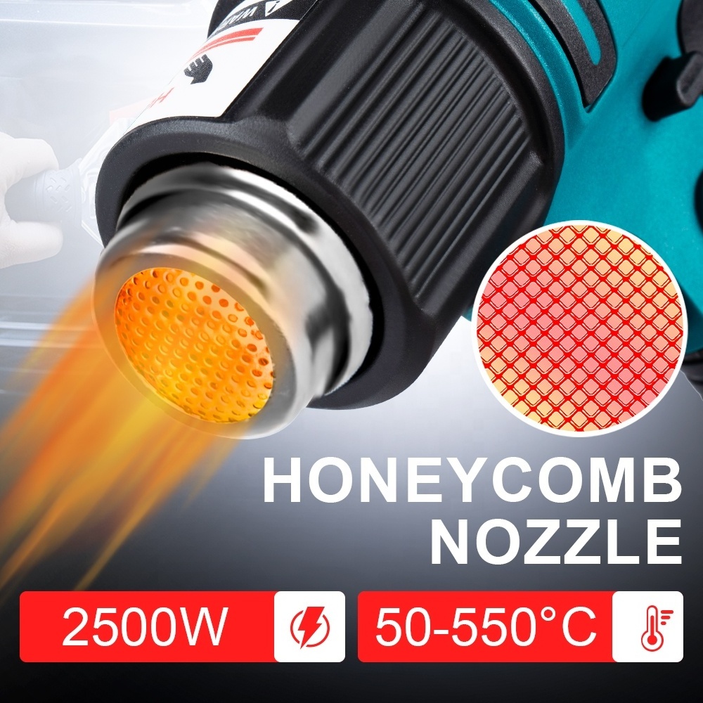 50-550c 1000w Heat Gun.high_low 2 Gears.wind Speed 6 Gear.led Temperature Display.cordless Hot Air Gun For Makita Battery