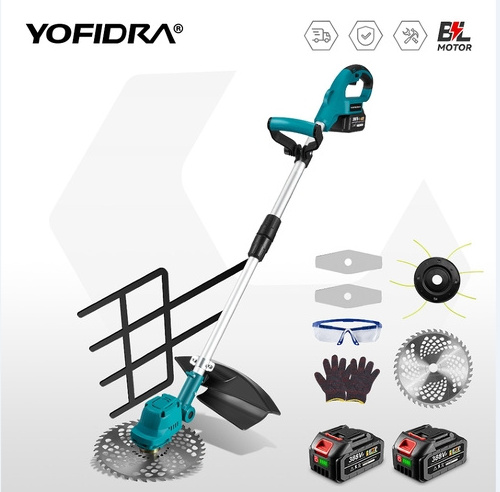 High Quality Brushless Cordless Lawn Mower Makita with 9 Circular Saw Blade 388vf Battery Electric Mover for Grass Cutting
