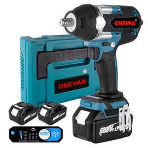 1800N.M Torque Brushless Electric Impact Wrench with 588VF Battery 1/2" Cordless Wrench Power Tool For Makita 18V Battery