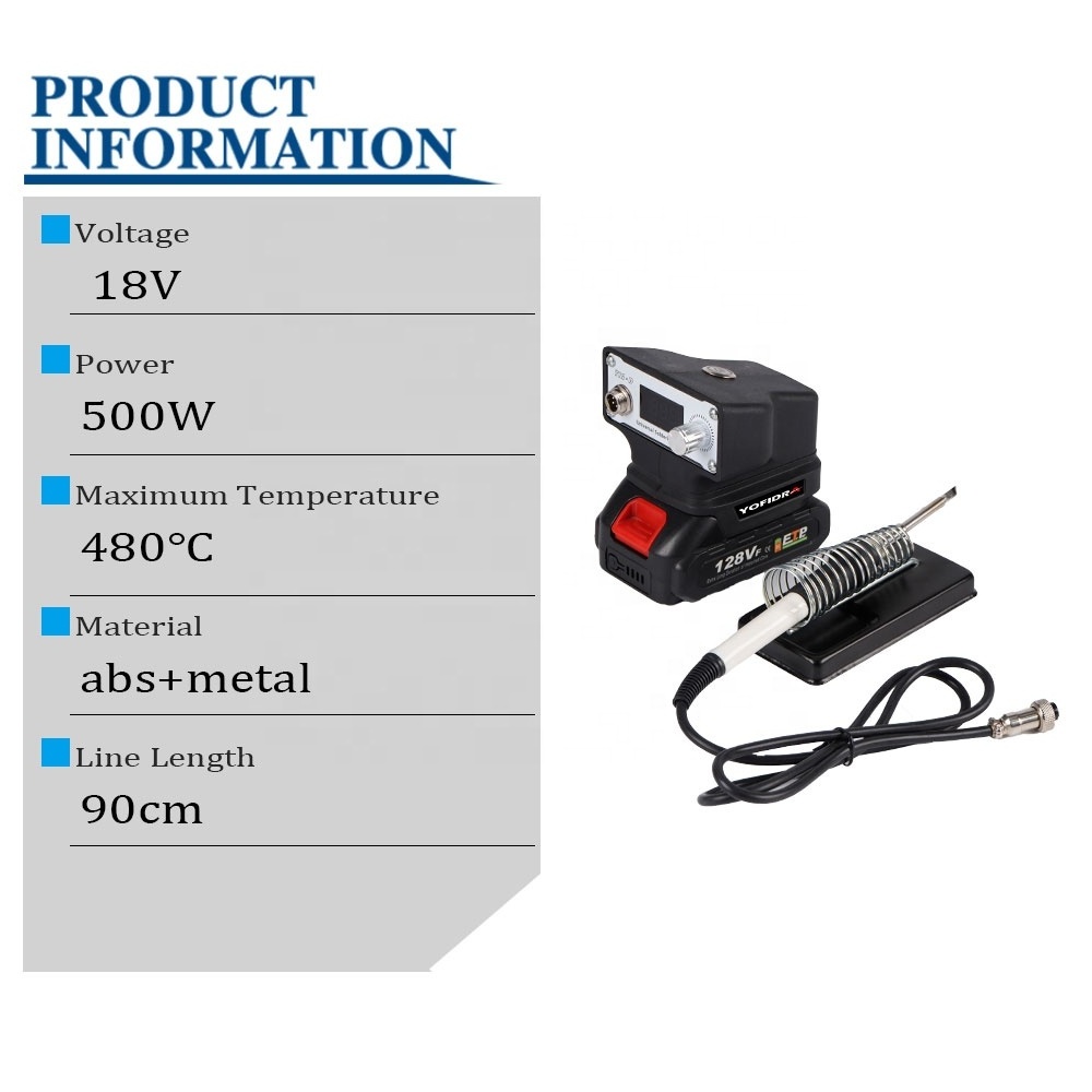 500W Cordless Electric Soldering Iron Portable Rechargeable Multifunction Household Welding Machine