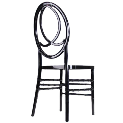 Foshan factory event hire black acrylic stackable wedding Phoenix Chair party chair