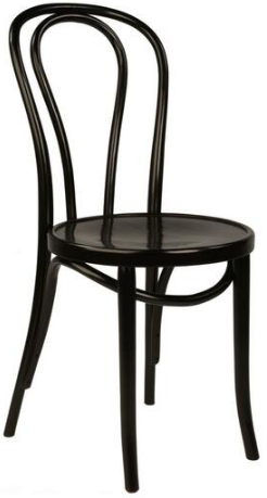 Modern event hire wooden chair black bentwood thonet dining chair