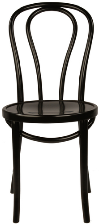 Modern event hire wooden chair black bentwood thonet dining chair