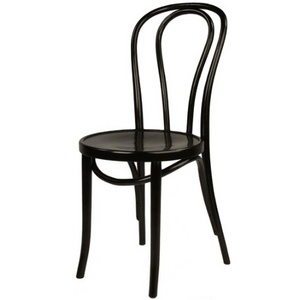 Modern event hire wooden chair black bentwood thonet dining chair