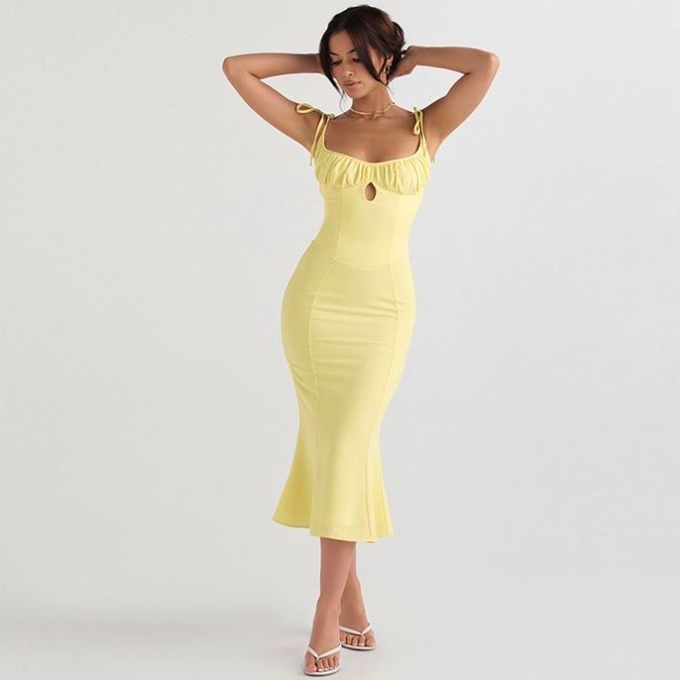 Apparel Wholesalers Designer Elegant Casual Strapless Bodycon Sexy Summer Ladies Women Sleeveless Dress