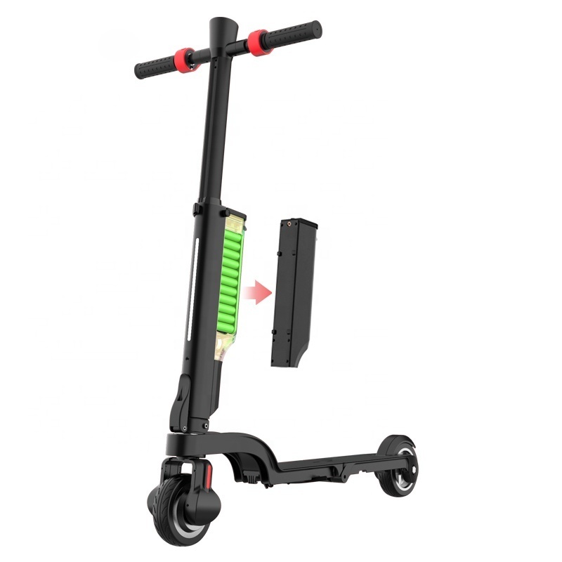 X6 Small Foldable E Scooter 250W 5.5 inch Solid Tires Removable Battery escooter Mini size Electric Scooter