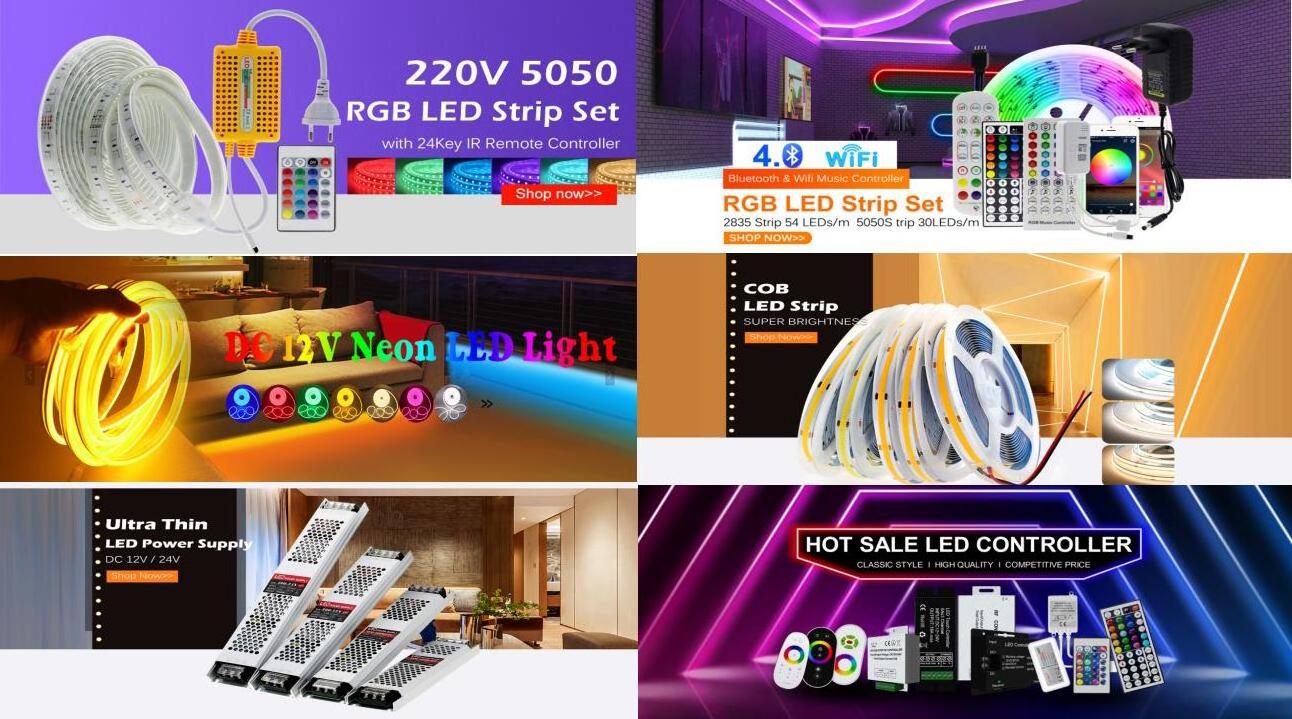 RGB LED Strip Flex Neon Rope Lights 220V 5050 Waterproof Neon Ribbon Tape 2835 120Leds/M White/Warm White Flexible Neon Light