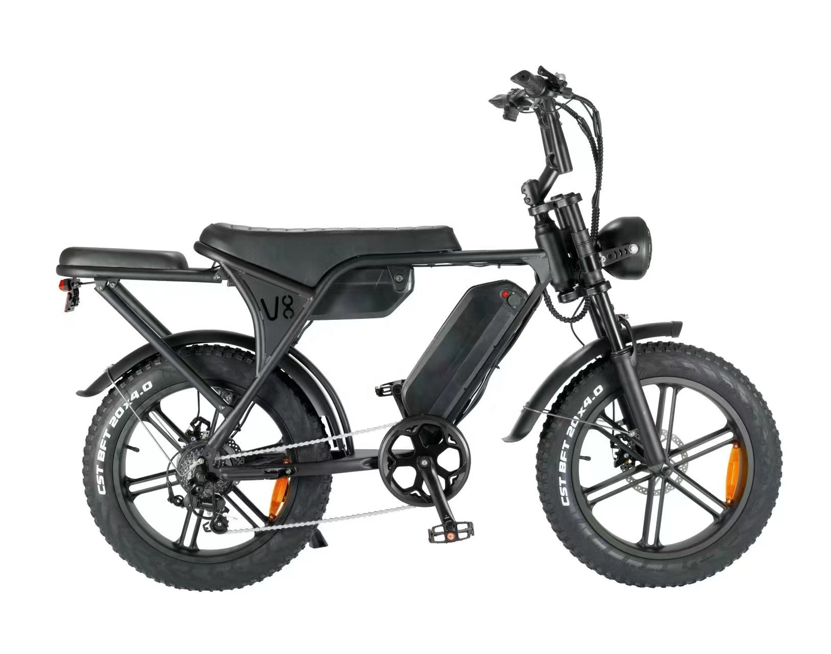 OUXI Fatbike V8 Electric Bike Fat Tire Electric Bicycle E-bike All Terrain 20inch Electric Mountain bike V8 2.0 V8 Bike