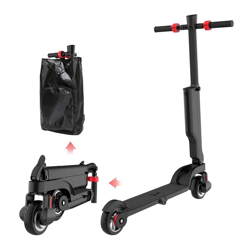 X6 Small Foldable E Scooter 250W 5.5 inch Solid Tires Removable Battery escooter Mini size Electric Scooter