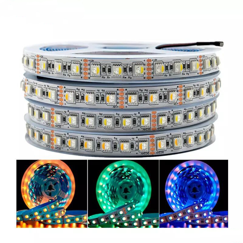 5m RGBW/RGBWW DC 12V 24V LED Strip 4 color in 1 chip 60Leds/m Waterproof SMD 5050 Flexible Ribbon LED Light