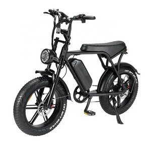 OUXI Fatbike V8 Electric Bike Fat Tire Electric Bicycle E-bike All Terrain 20inch Electric Mountain bike V8 2.0 V8 Bike