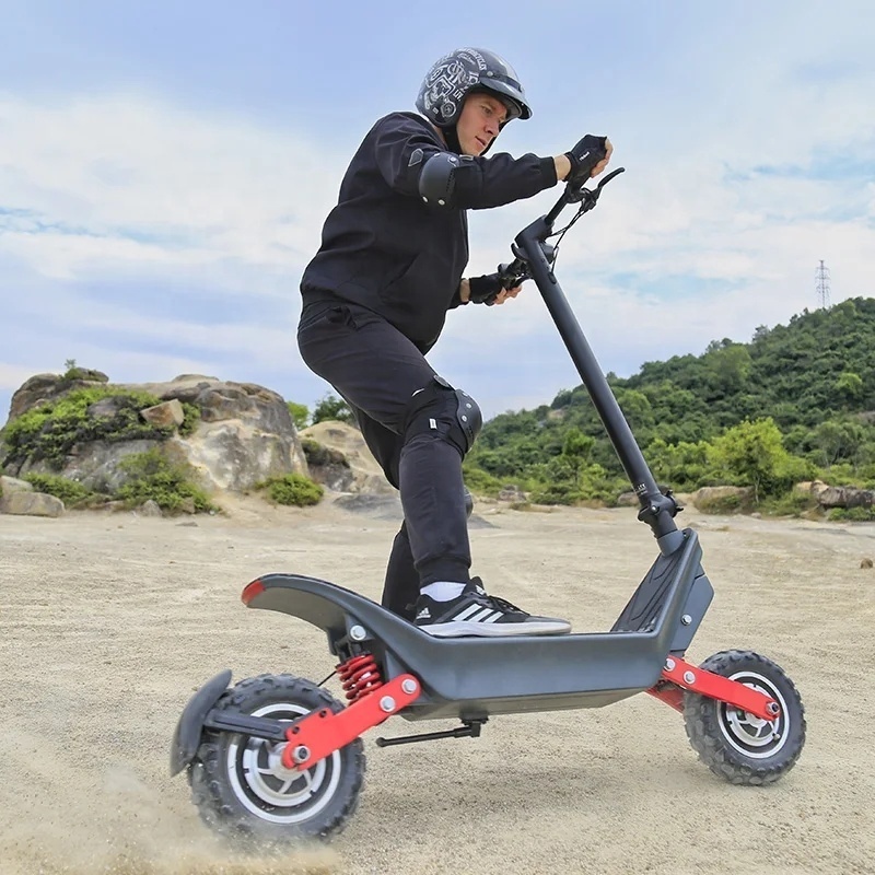 Trottinette Off-Road 50km/h Scooter HX X10 Electric Scooter With Suspension Dual Motors 2400W 11Inch Battery-Removable E-scooter