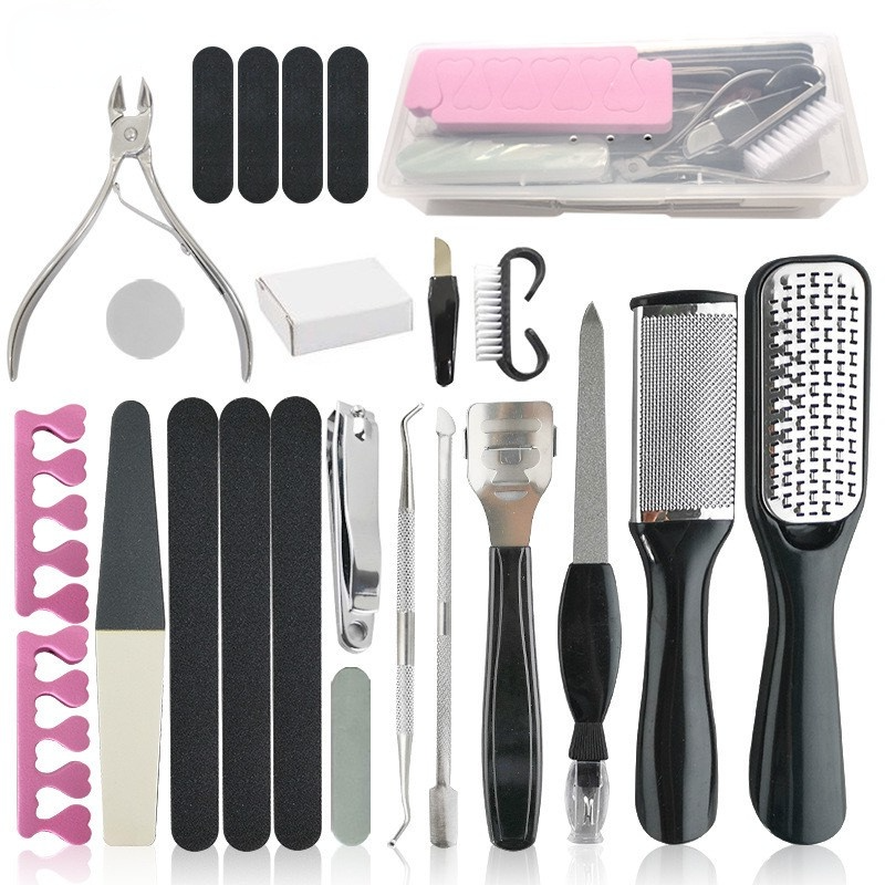 Podiatry Callus Remover Tools 23 in 1 Foot Tool Set  Foot Care Pedicure Kit