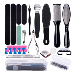 Wholesale 23 in 1 Professional Pedicure Tools Set Podiatry Callus Remover Tools Foot Dead Skin Remover Pedicure Kit