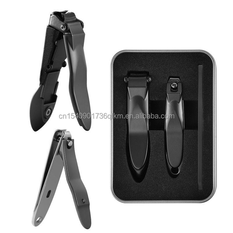 3 in 1 Anti-Splash Nail Clippers Set with Catcher and Glass Filer