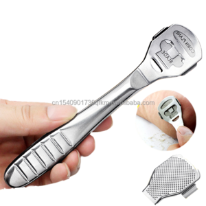 Dead skin scraper callus shaver for feet stainless steel with 1 foot file head 10 blades foot care tools