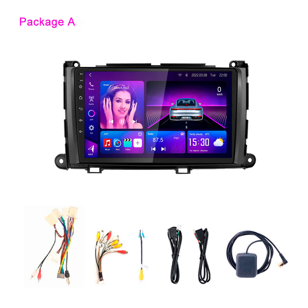 Android For Toyota Sienna XL30 2010-2014 Car Player Radio Automotive Multimedia Navigation Carplay Intelligent System Head Unit