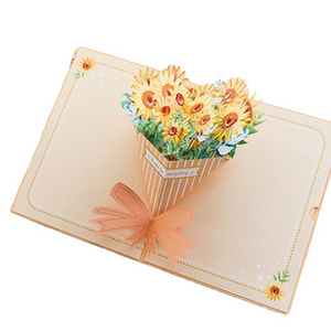 Creations Handmade Pop Up Card  Gift Card  Birthday Anniversary Greeting and Special Occasion 3D Flower Card