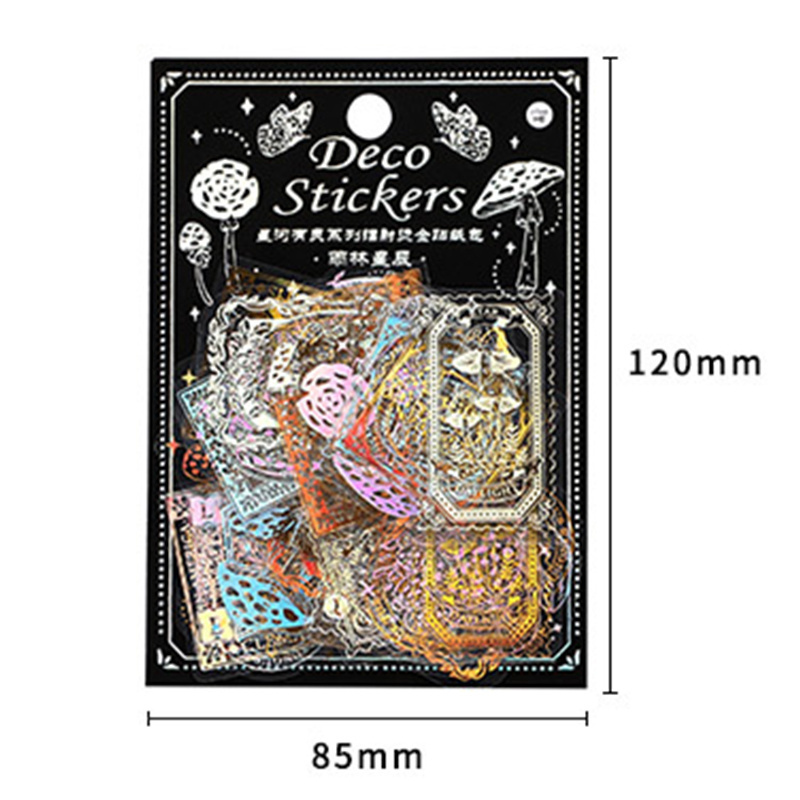 30 Pieces Hot stamping PET sticker Galaxy Stickers Laptop Motorcycle Bicycle Luggage Skateboard Decal Decoration DIY Stickers