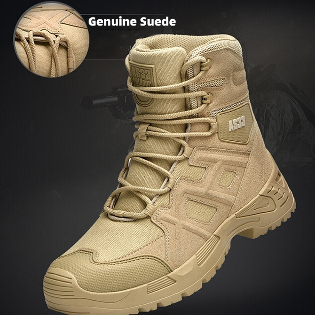 Custom Men's A307 Mid-Cut Delta Desert CQB Tactical Combat Outdoor Hiking Trekking Boots