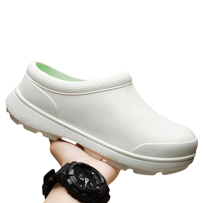 Wholesale Lightweight 5CM Sole Anti-Oil Anti-Rain Work Protection Safety Cook Kitchen Chef Clogs Shoes